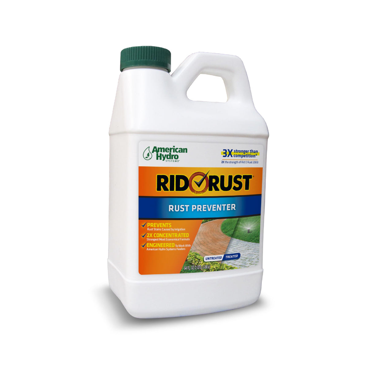 Rid O' Rust 64oz bottle ready to protect metal surfaces from rust