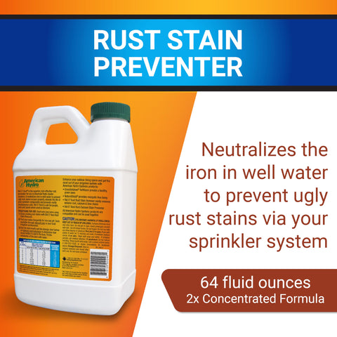 Rid O' Rust 64oz label closeup showing product purpose and usage