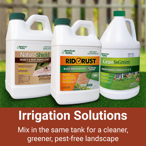 Rid-O-Rust Extreme Water treats up to 125,000 gallons of water at 1 ppm iron.