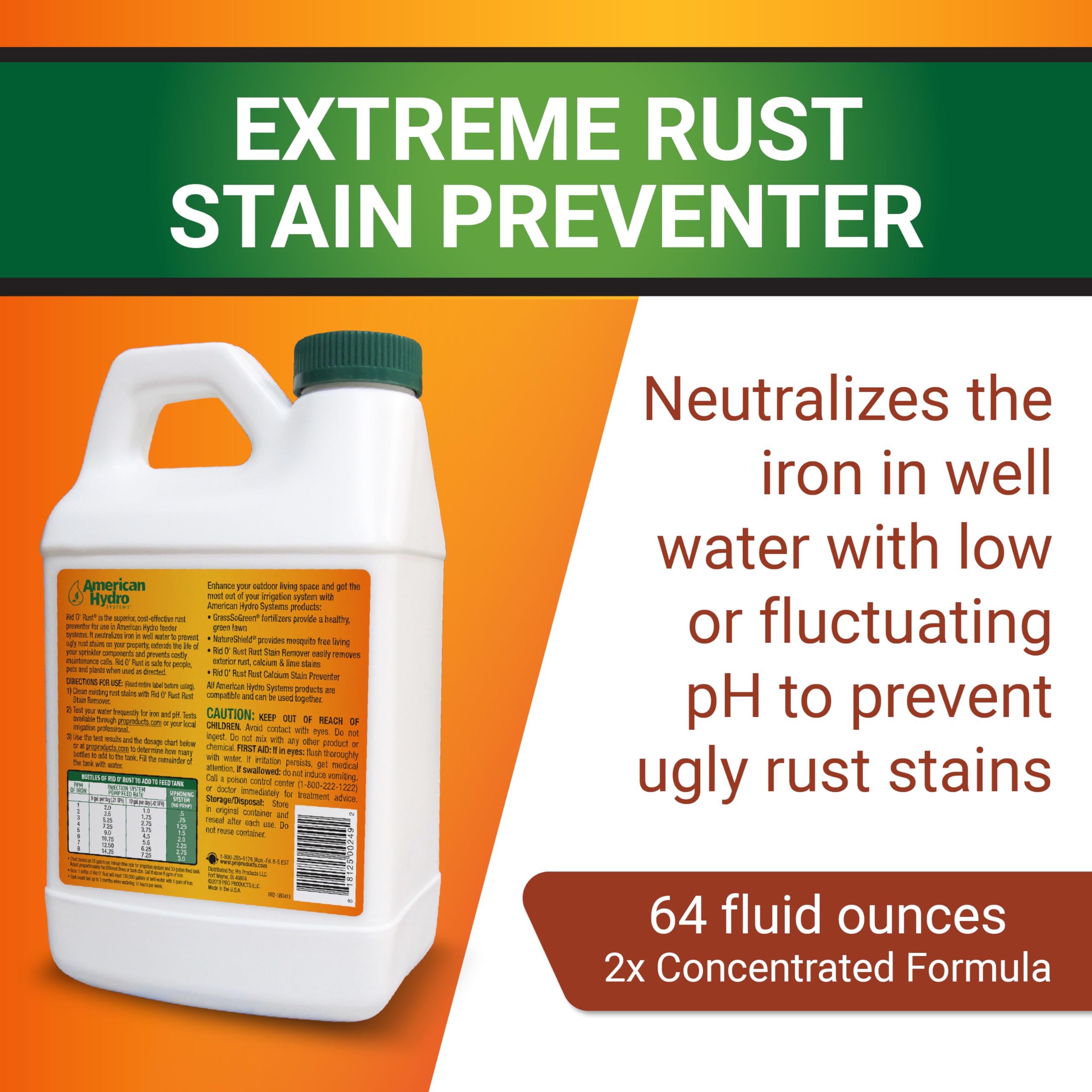 Rid-O-Rust Extreme Water injection system demonstrates easy application through irrigation lines.