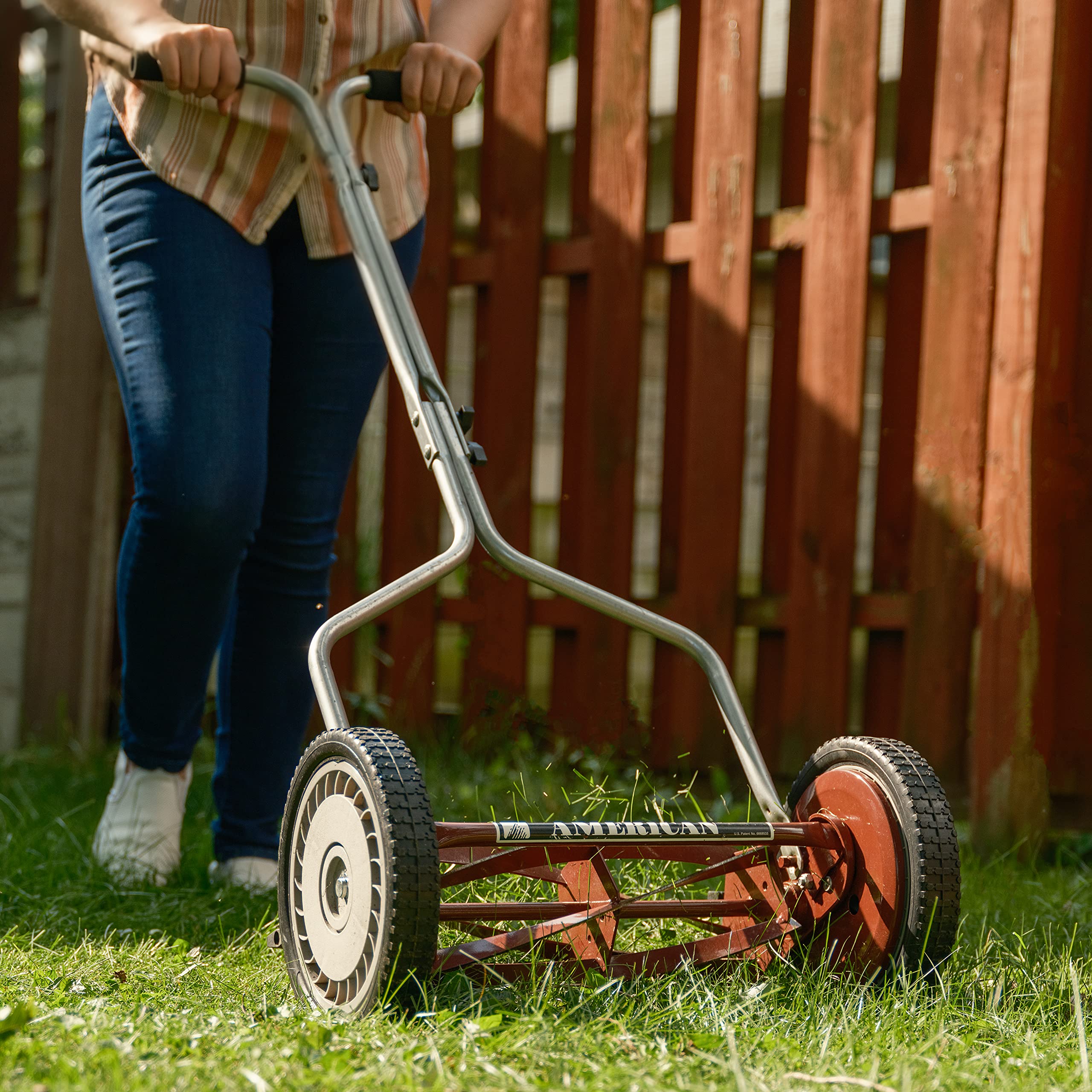 American Lawn Mower Company 1304-14 height adjustment from 1 to 1-3/4 inch.