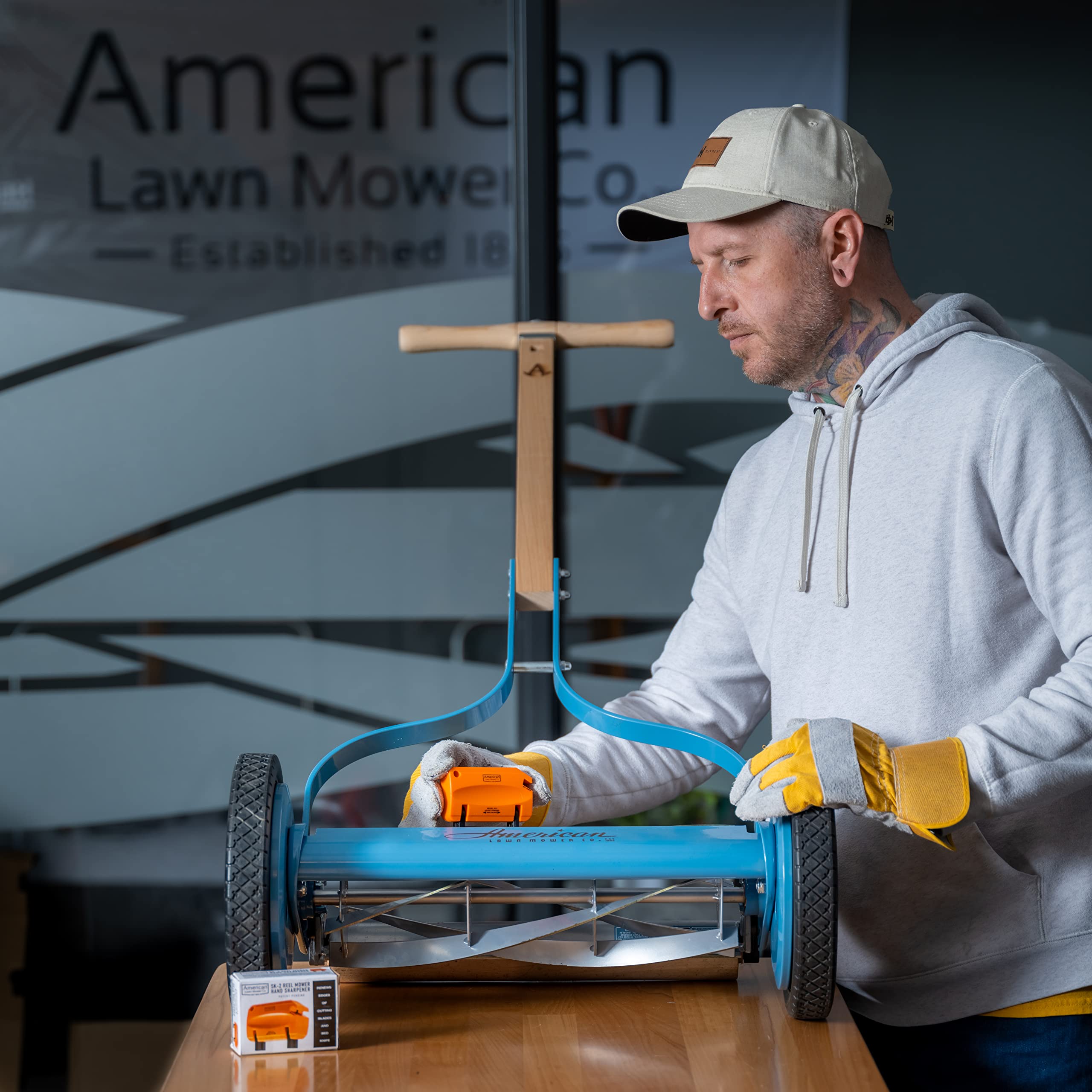 American Lawn Mower SK-2 manual guides safe at-home sharpening