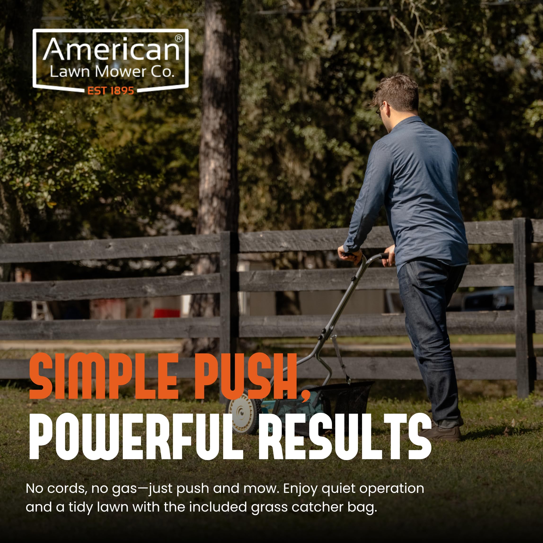 American Lawn Mower Company 1304-14GC adjustable blade height for varied grass heights.