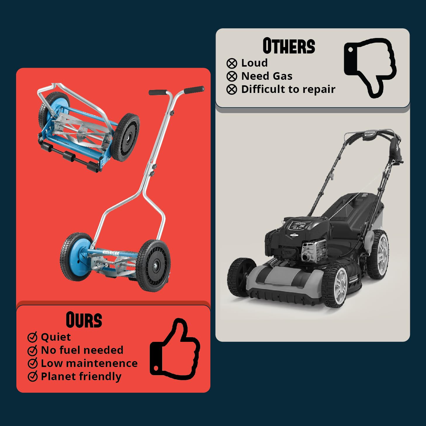 Adjustable blade height on the 1304-14SK2 from 1 inch to 2.25 inches for versatility.