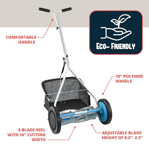 American Lawn Mower Company 1604-16 shows 16-in cutting width for even coverage.