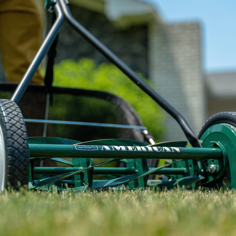 10-inch wheel design improves maneuverability over uneven turf.