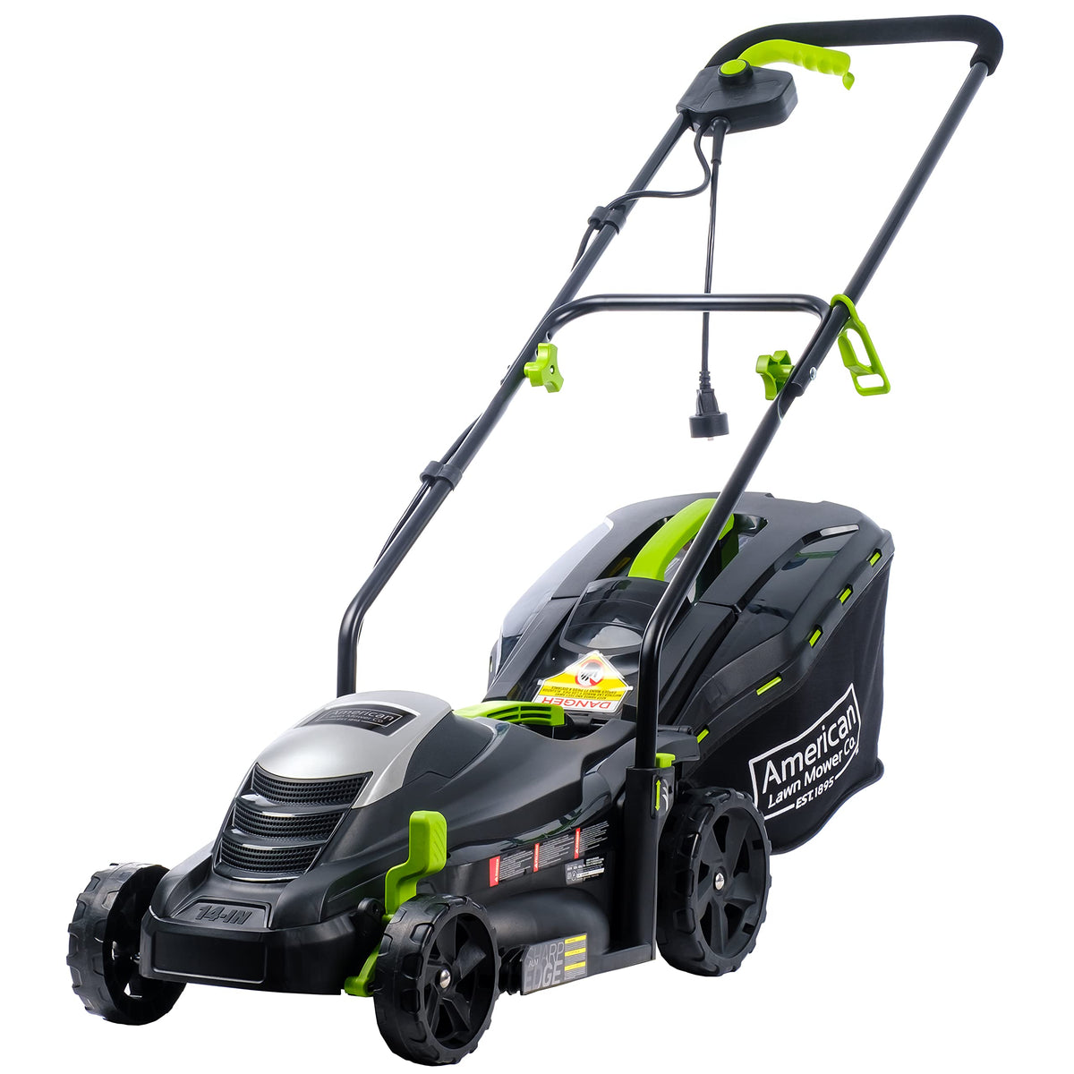 American Lawn Mower Company 50514 front view shows compact 14-inch deck for small yards