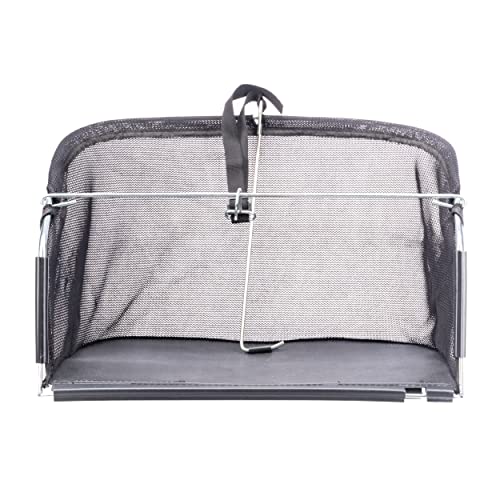 GC91416 grass catcher side view demonstrates compact storage benefits