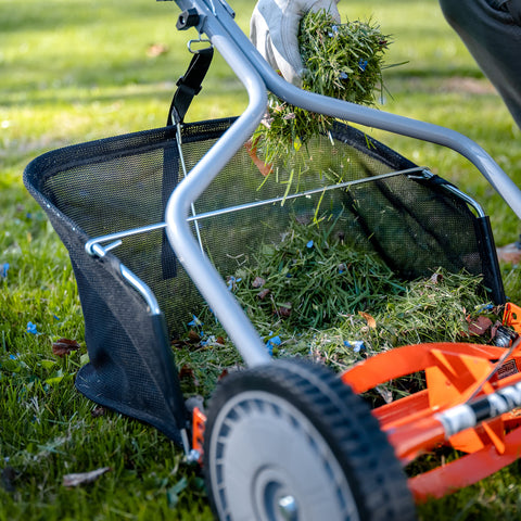GC91416 in-mower attachment illustration shows quick setup