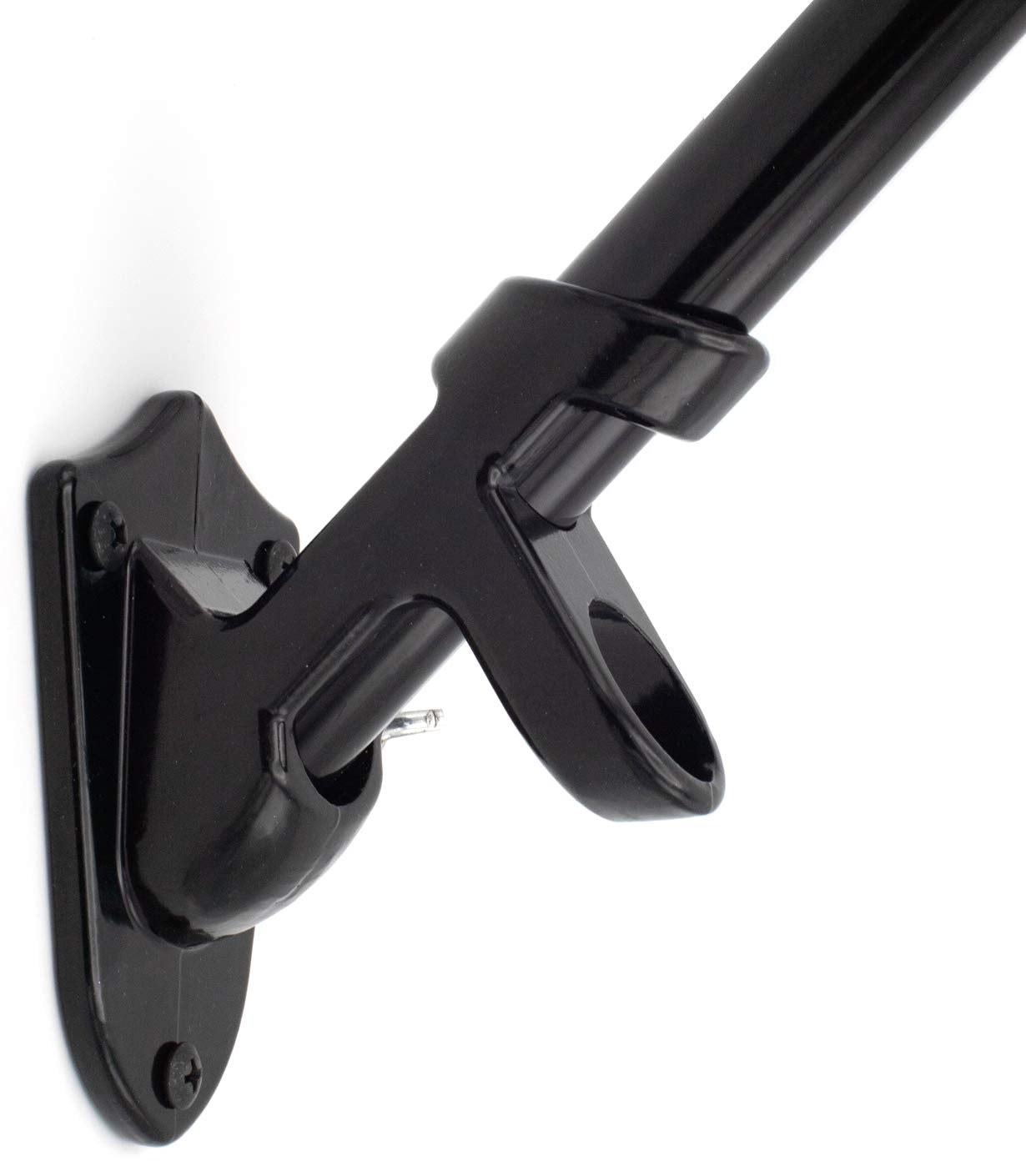 American Signature black flagpole finish with matching bracket for bold outdoor display