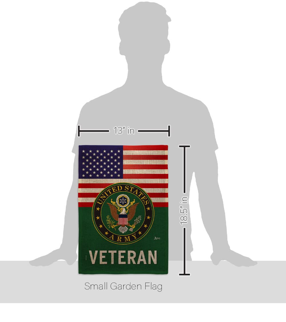 Americana Home and Garden double-sided military flag clearly legible from both sides