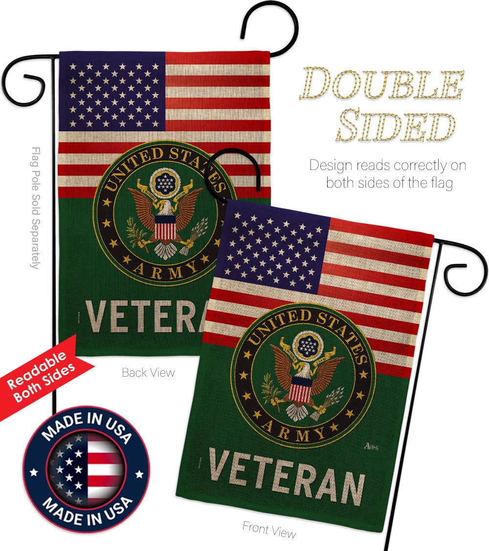 Americana Home and Garden weather-resistant burlap flag withstands sun and rain