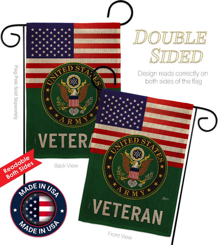 Americana Home and Garden weather-resistant burlap flag withstands sun and rain