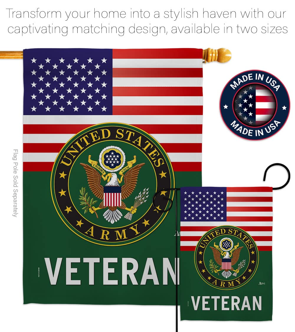Americana Home & Garden weather-resistant polyester flag withstands sun and rain.