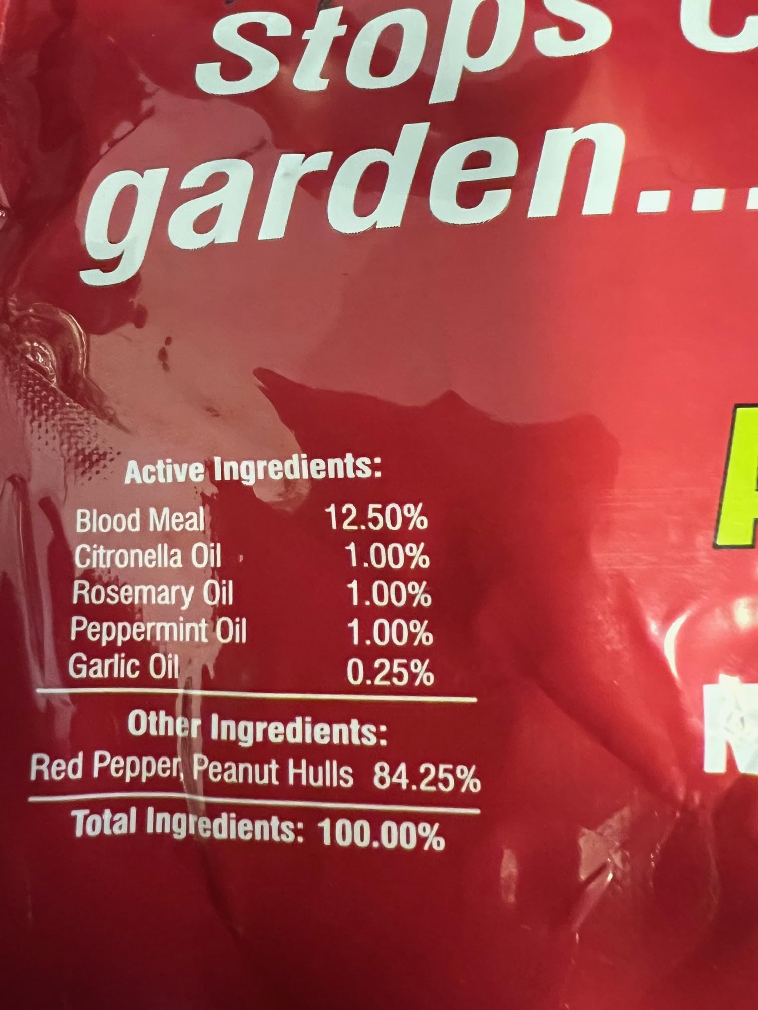 America's Finest Scram for Cats deterrent helps protect flower beds from cats.