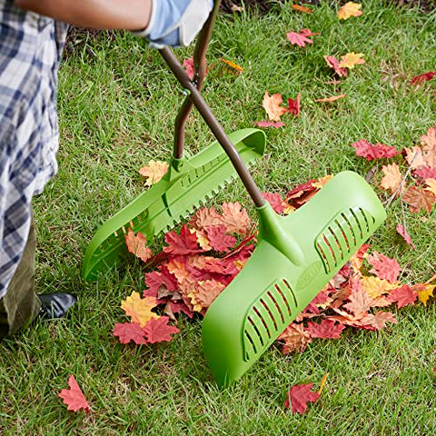 AMES Leaf Grabber Rake handles twigs and yard waste with ease