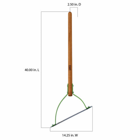AMES weed grass cutter eyehole demonstrates easy hanging storage after use