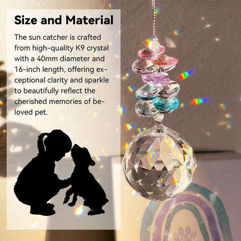 AMETHUARTZ Hanging rainbow effects fill spaces with soothing light and memories.