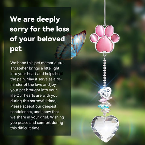 AMETHUARTZ pet memorial gift for sympathy