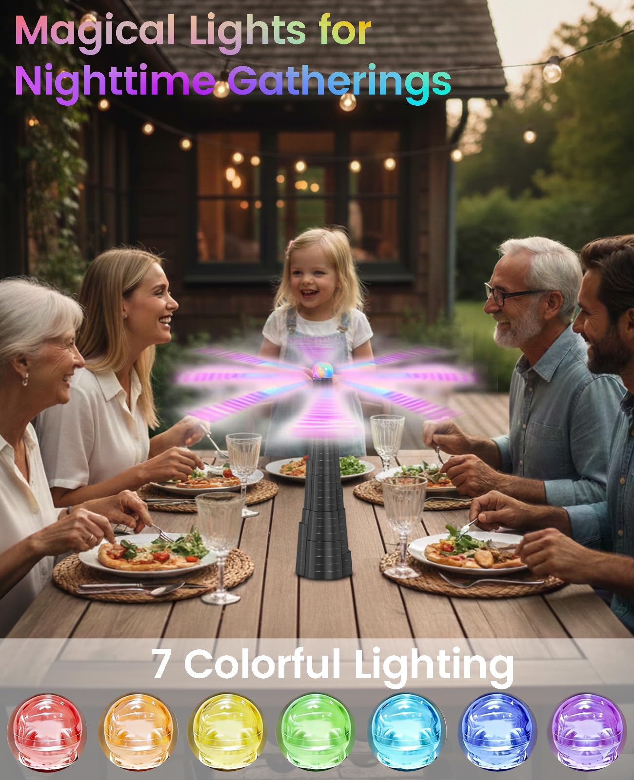 AMFLOWER four-pack set covers multiple dining areas.