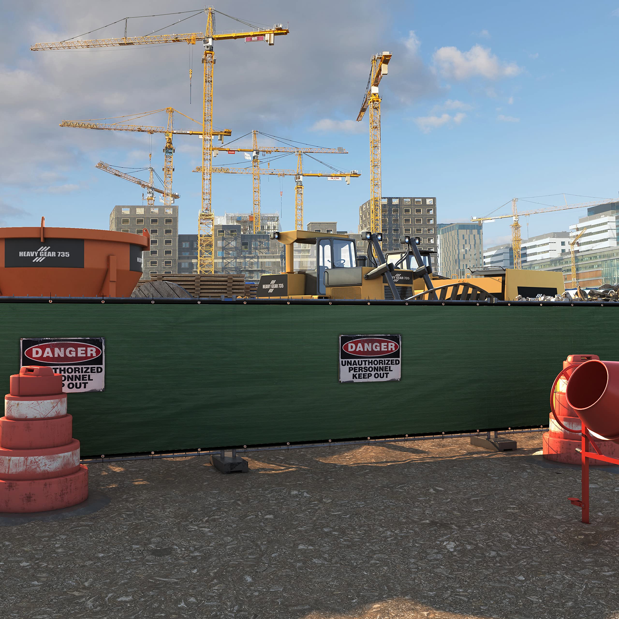 Amgo Green 90% blockage fabric reduces visibility for neighbors.
