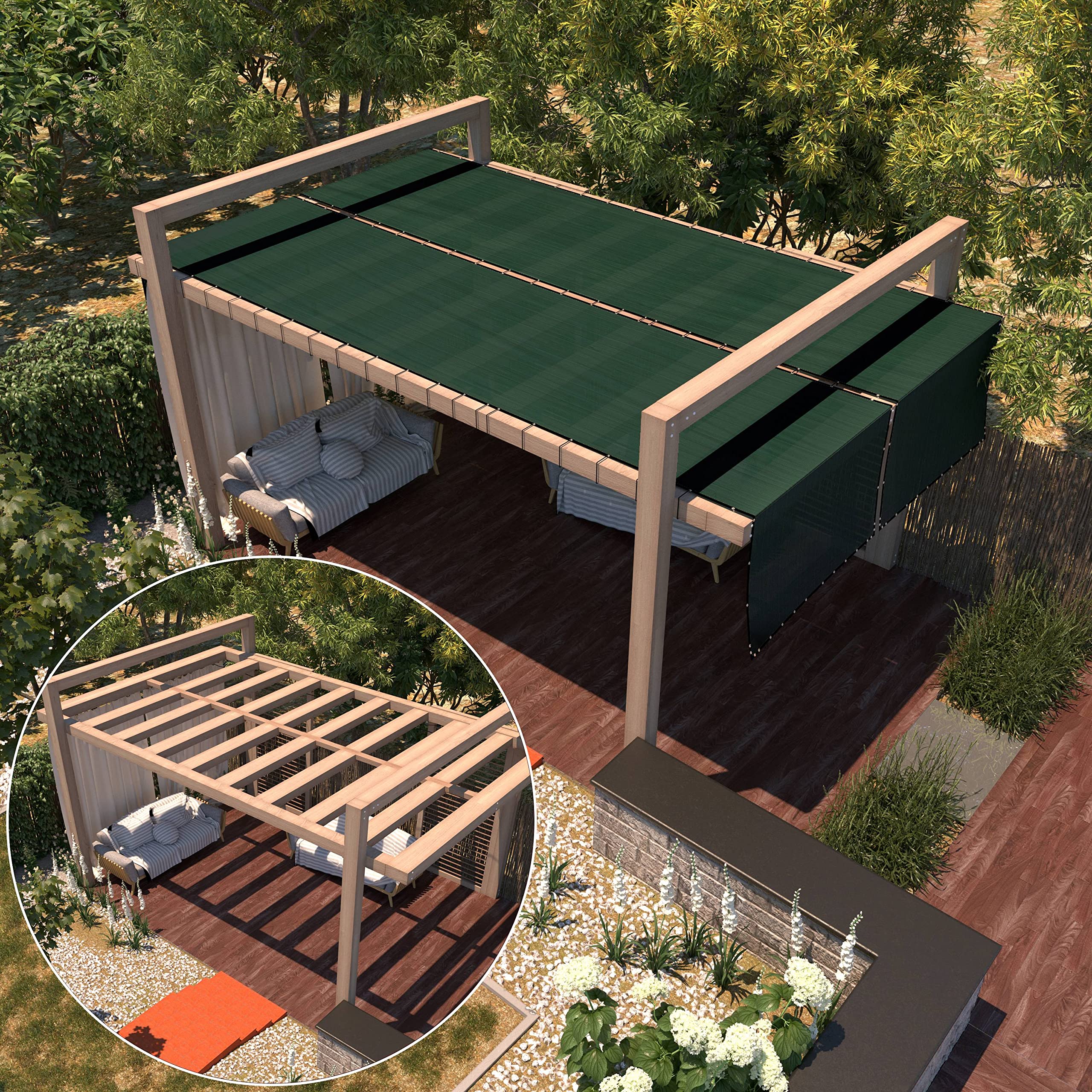 Amgo Green supports custom-size options for fences.