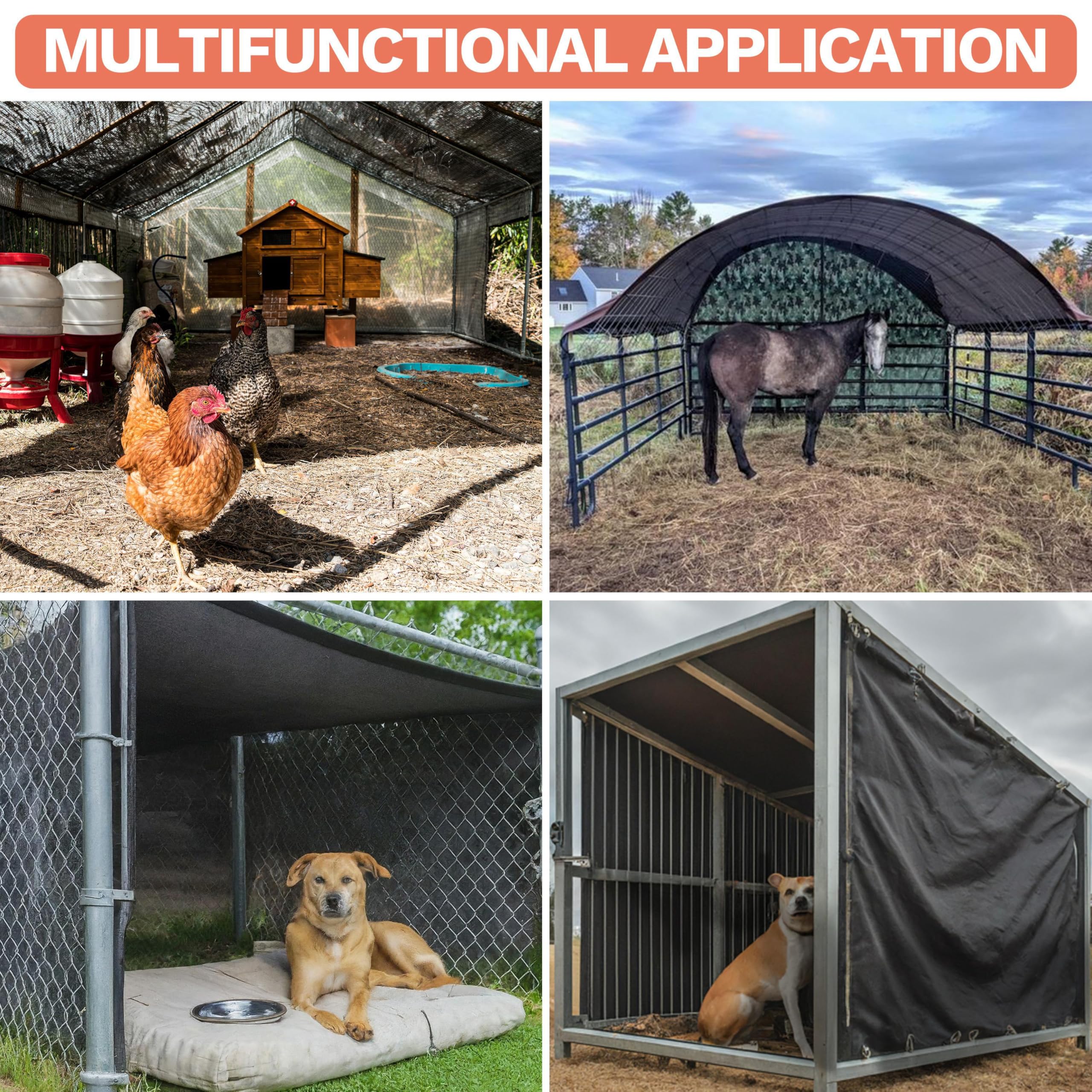 Amgo privacy screen for fences and coops keeps outdoor zones calmer.