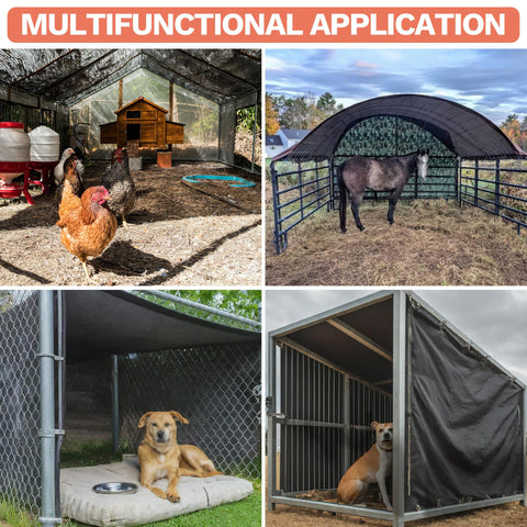 Amgo privacy screen for fences and coops keeps outdoor zones calmer.