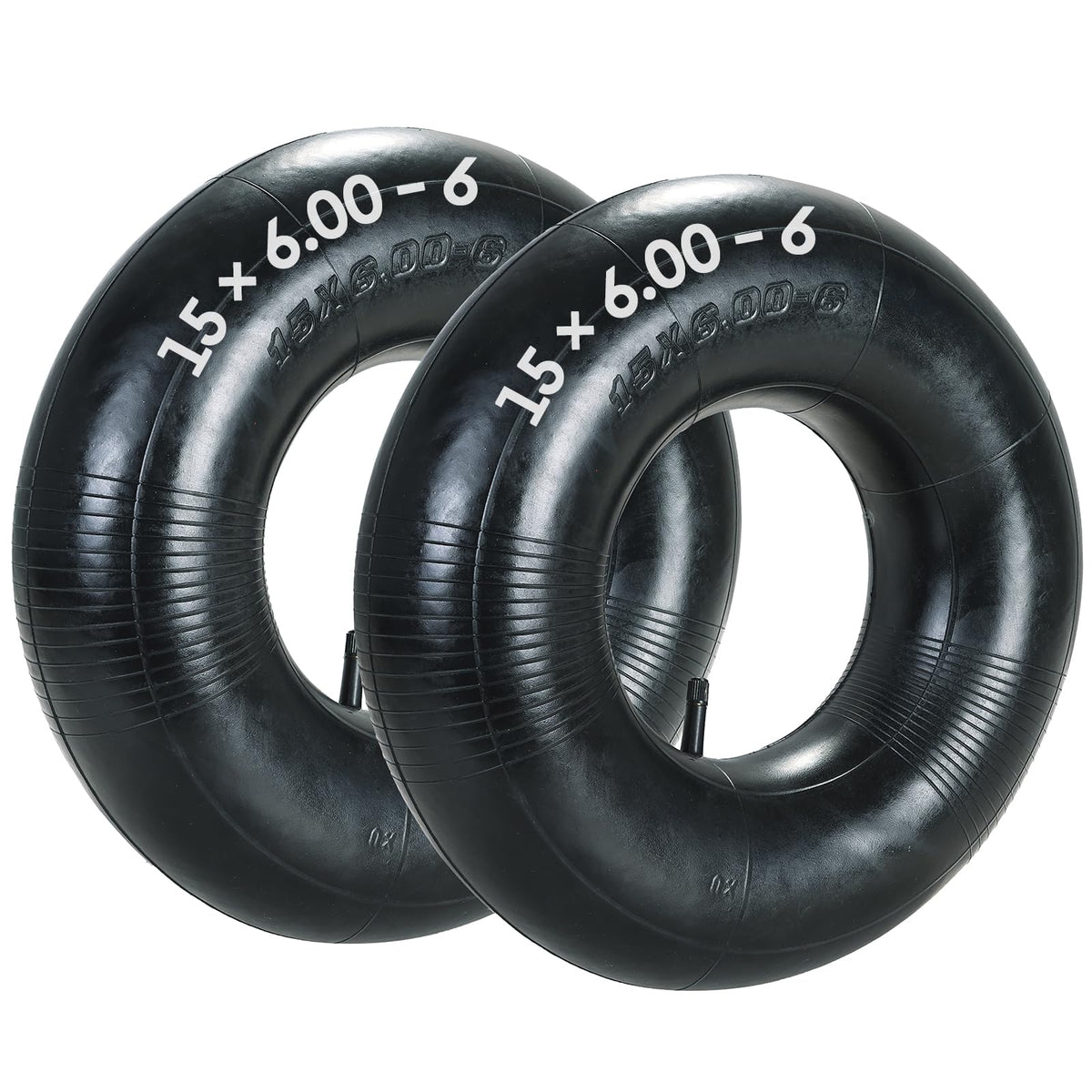 AMGSH 2-pack inner tubes with TR-13 valve side view for quick inflation on lawn equipment