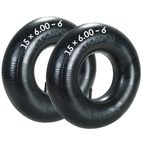 AMGSH 2-pack inner tubes with TR-13 valve side view for quick inflation on lawn equipment