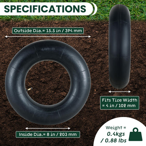 AMGSH heavy-duty inner tube delivers durable performance on rough terrain.