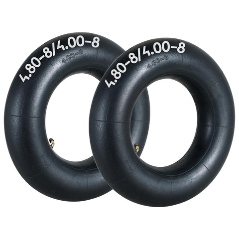AMGSH inner tube for 4.80/4.00-8 with TR87 angled valve enables easy inflation.
