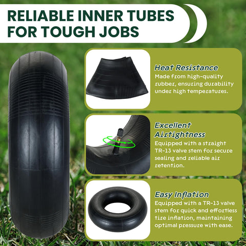 AMGSH two-pack inner tubes provide a ready replacement option for tires.