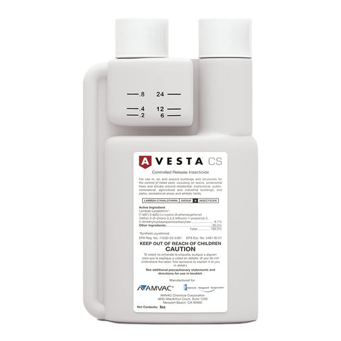 AmGuard Avesta CS 8oz insecticide bottle for indoor/outdoor pest control