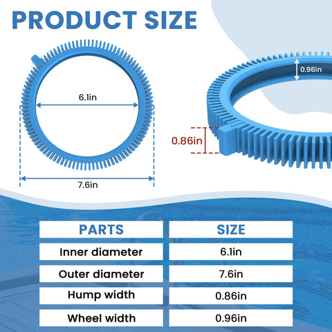 AMI PARTS front tire humps replacement ensures smoother operation for Poolvergnuegen cleaners.