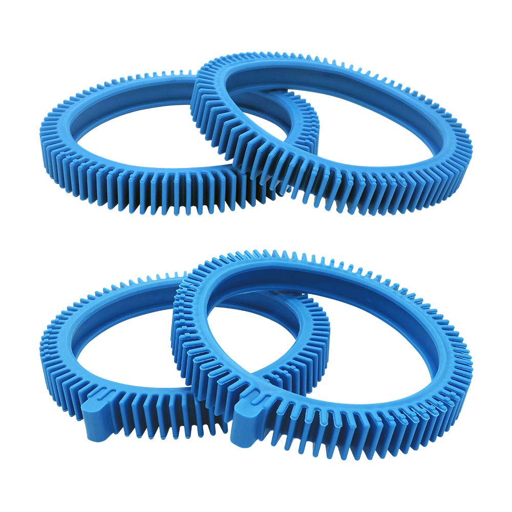 AMI PARTS blue front tire with super hump for pool cleaners, durable.