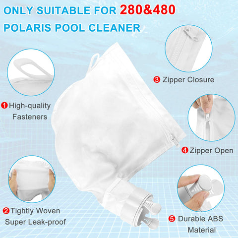 AMI PARTS two-pack replacement bags simplify pool maintenance
