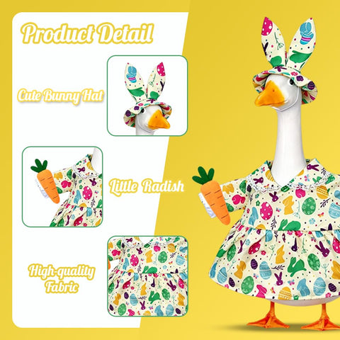 amiatalo Ruffle skirt Easter goose outfit provides a refined festive look