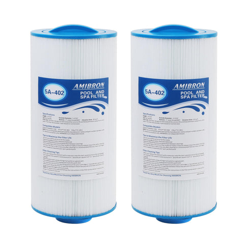 Amibron 5CH-402 filter cartridge close-up for spa filtration and clearer water.