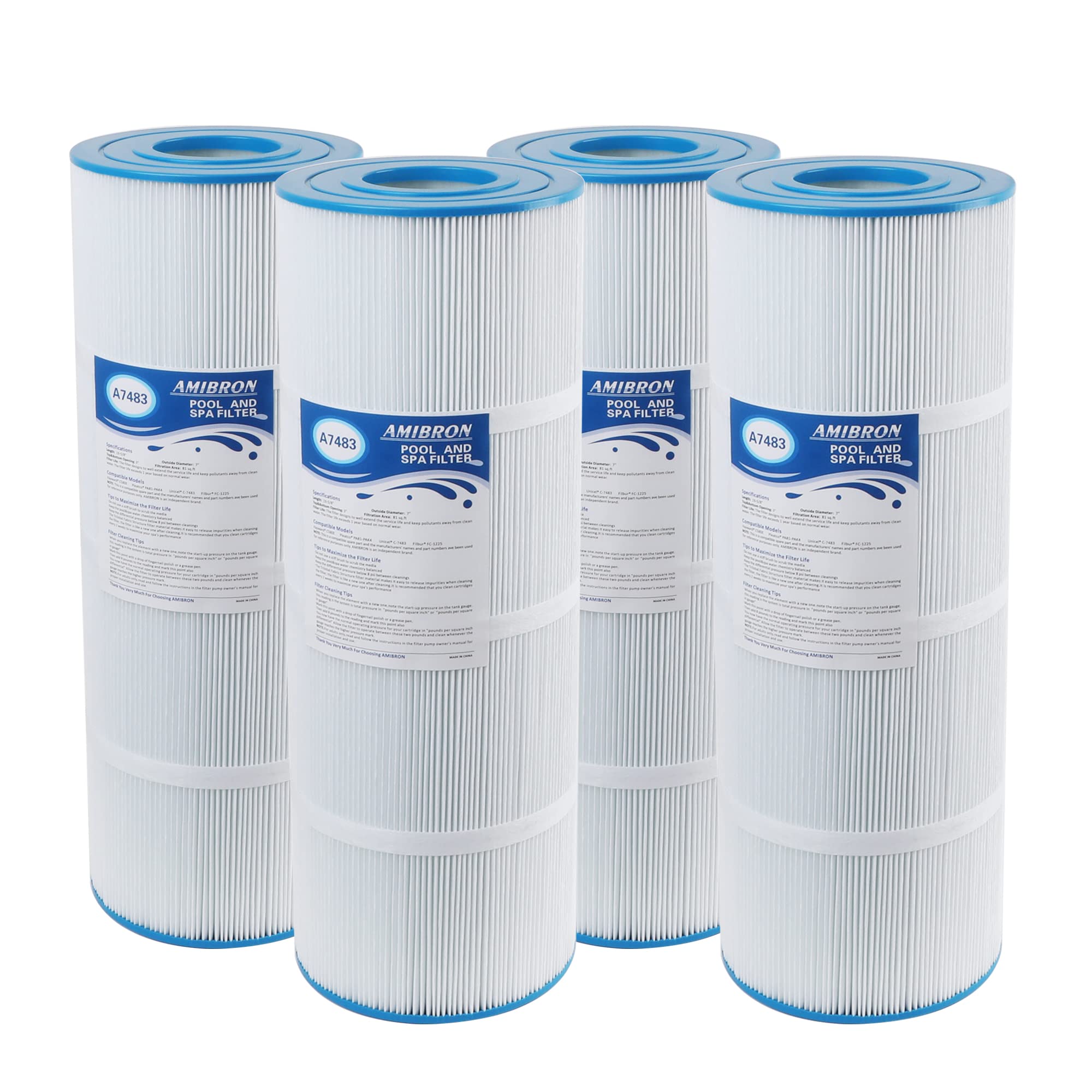 AmiBron C-7483 pool filter cartridge ready for Hayward CX580XRE compatibility.