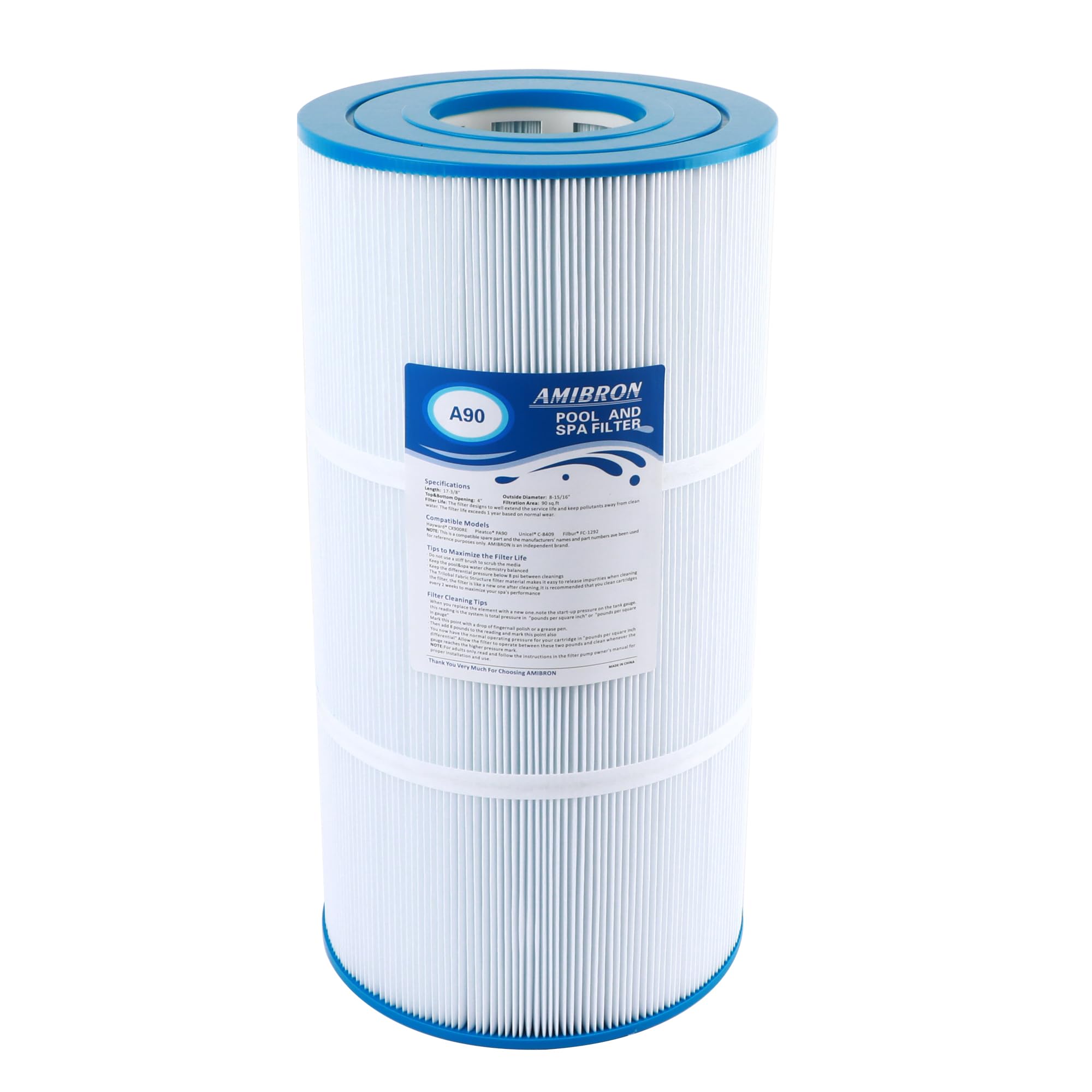 AmiBron C900 filter outer view shows size for precise fit.