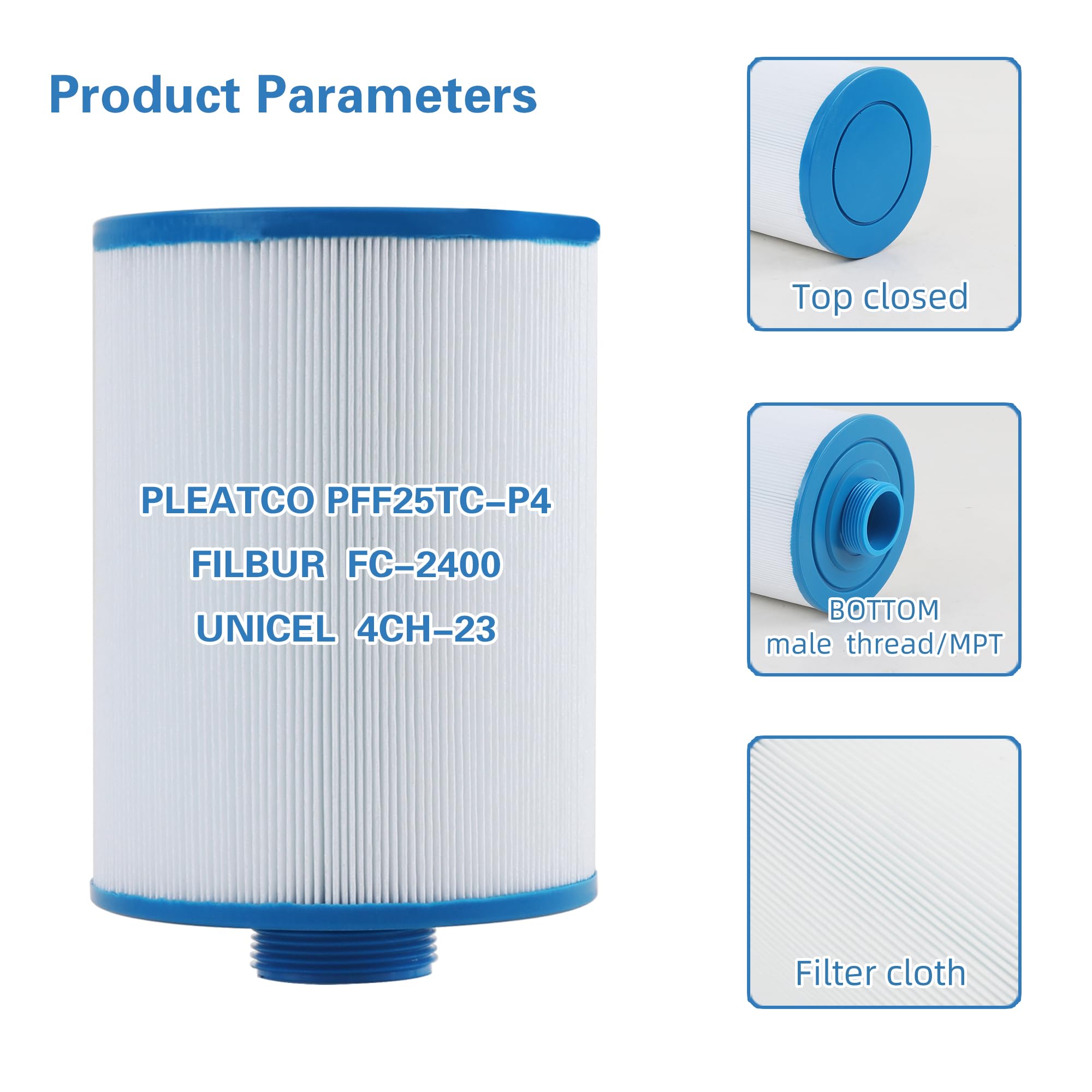 AmiBron NSF-certified filter material for safe, reliable spa filtration.