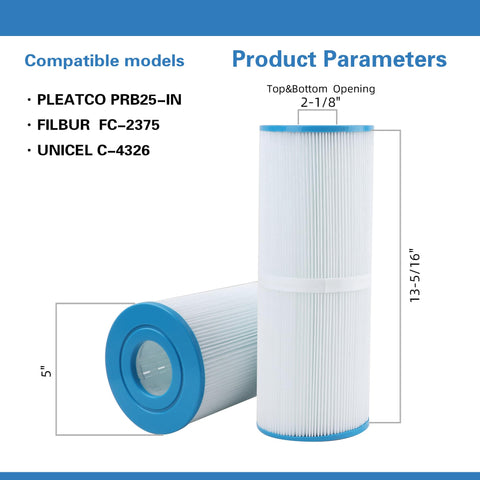 AmiBron PRB25-IN spa filter NSF-certified for safe filtration and clearer water.