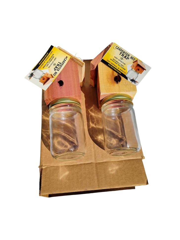 Amish-made wood carpenter bee trap safe for pets.