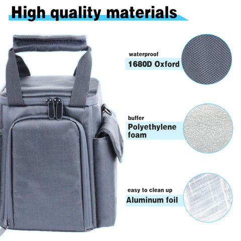 amiumuca SOLIX C300 interior aluminum foil liner with foam protects gear