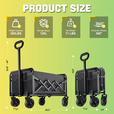 Amkurozo wagon with all-terrain wheels for versatile outdoor movement.