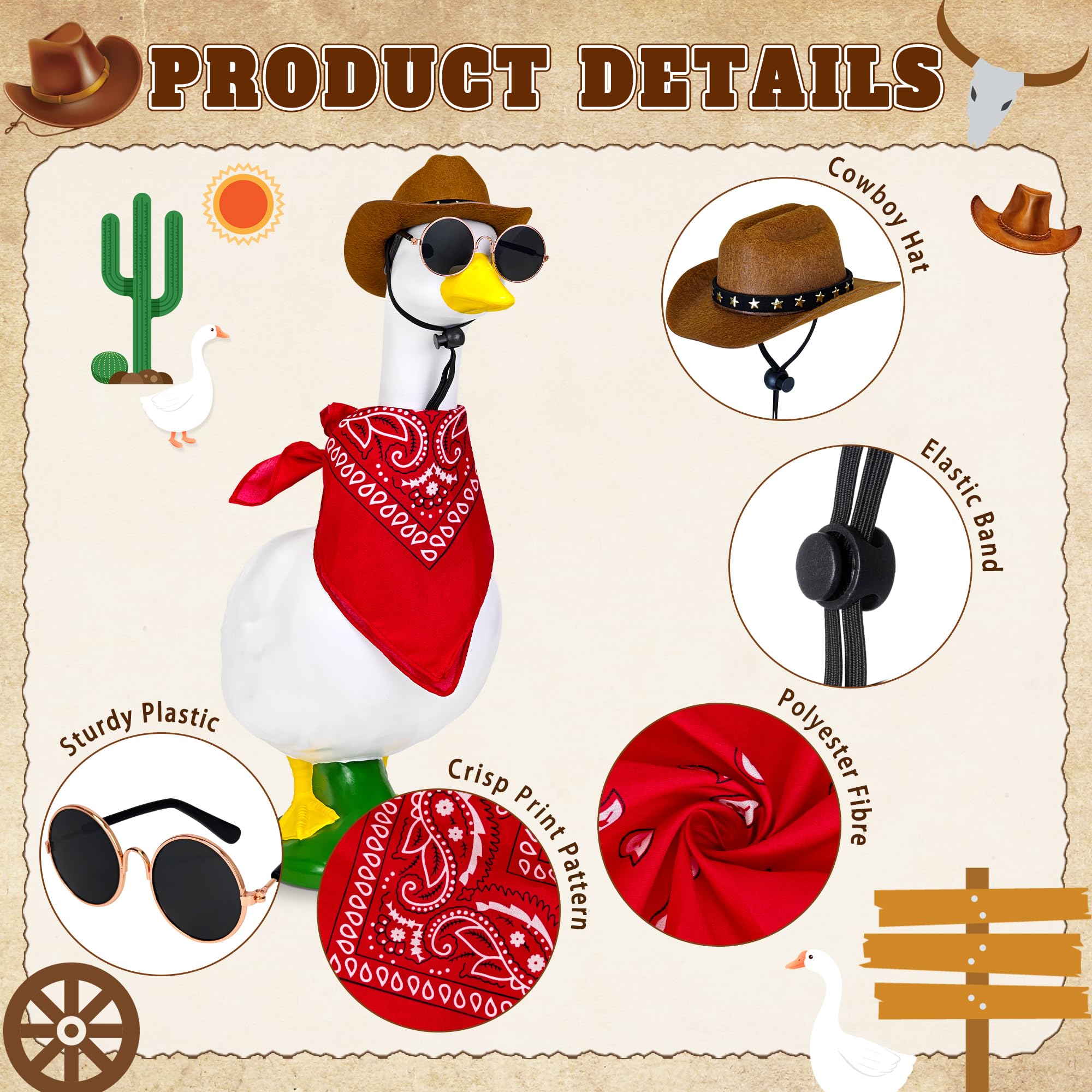 Amlisia goose sunglasses add stylish outdoor display to lawn