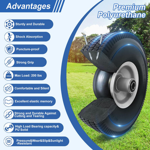 Amllecthy axle bore 5/8 inch fit with hand trucks