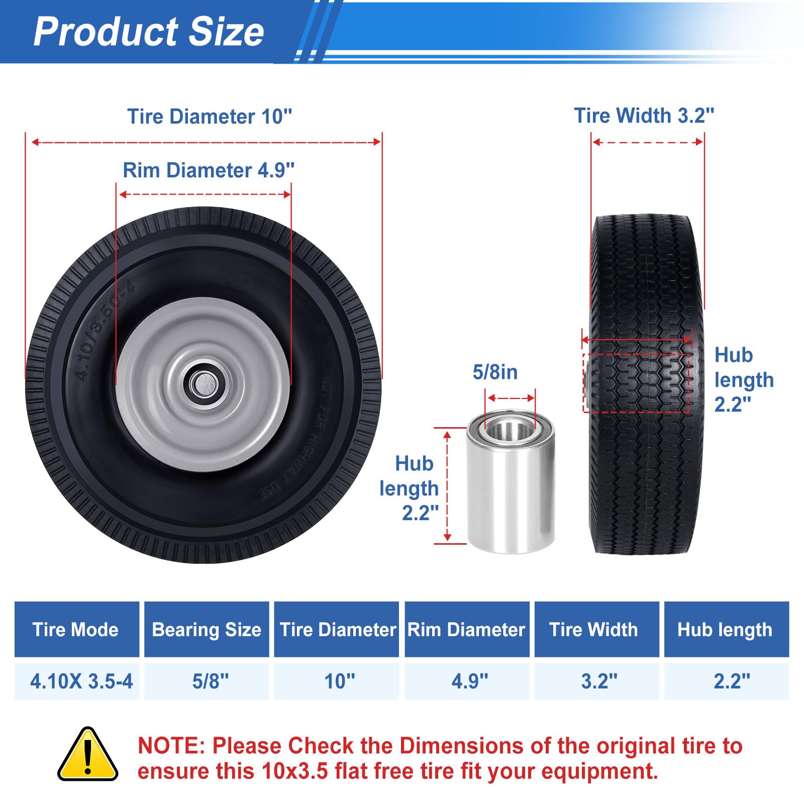 Amllecthy 2.2 inch offset hub for stable maneuvering