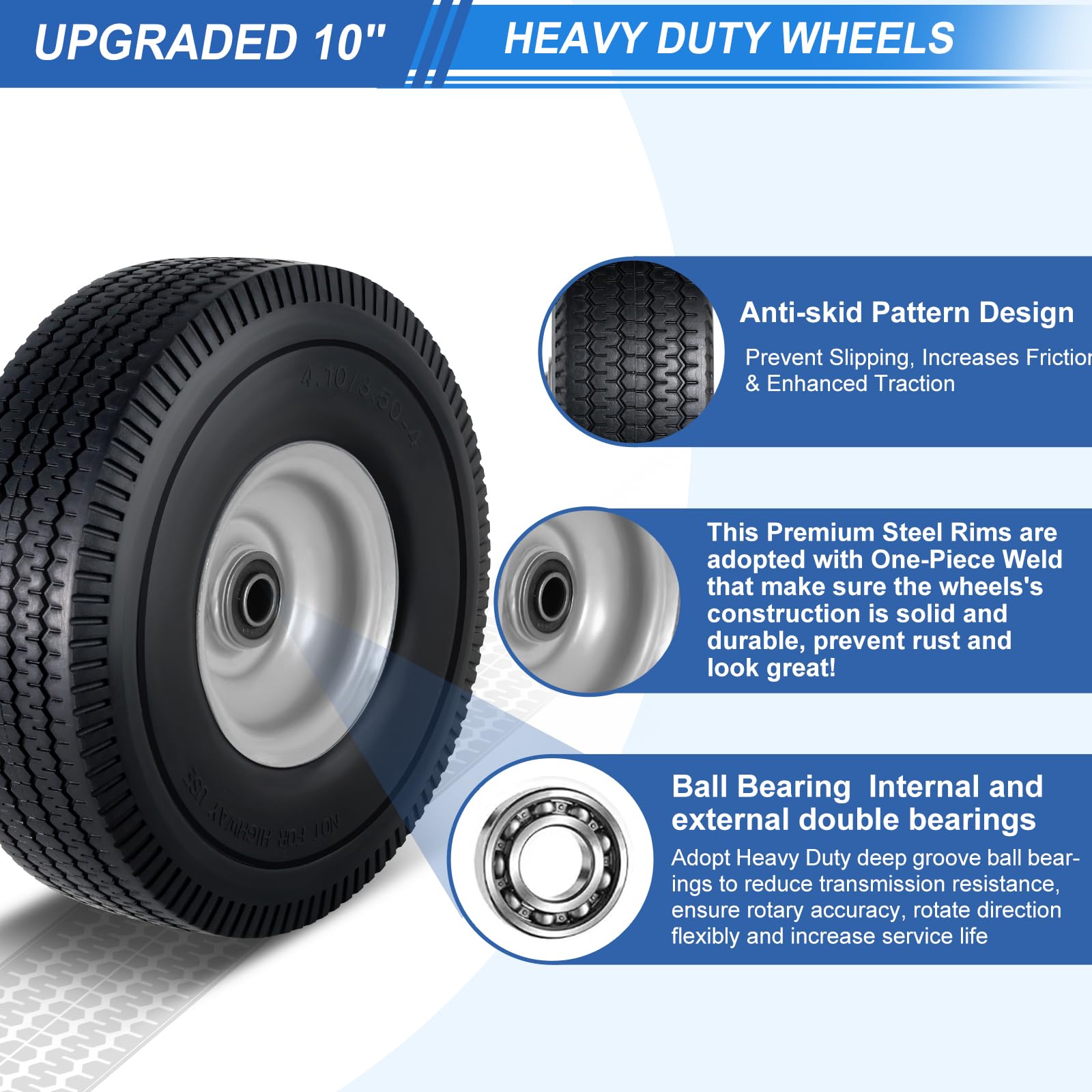Amllecthy steel rim construction showing durable build